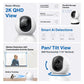 TP-Link Tapo C222 / C220 2K QHD / C200C 1080p Full HD Home CCTV WIFI Camera with 360° Pan / 114° Tilt, Night Vision, Smart AI Motion Detection, 2-Way Audio and 512GB MicroSD Slot for Home Security