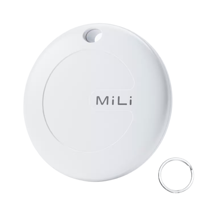 MiLi MiTag Duo Item Finder with Keyring - iOS Apple Find My & Android Google Find Hub Compatible