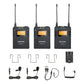 [CLEARANCE] Saramonic UWMIC9S TX9 + TX9 + RX9 Dual Transmitter and Single Receiver Camera Mount UHF Wireless Microphone System with USB Type-C Port, Noise Cancelling and Mono / Stereo Mode Switch for Videography and Broadcasting