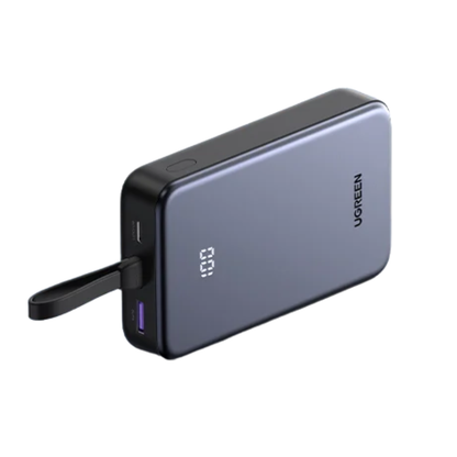 UGREEN Zapix 20000mAh Power Bank w/ Built-in USB-C Cable 22.5W Fast Charge 20W PD | PB505 (45762)