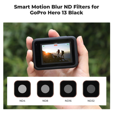 K&F Concept no-X Series ND4 8 16 32 Neutral Density Lens Filter for GoPro HERO 13 / 12 / 11 / 10 / 9 with 3 to 6 Stops, 28 Multi-Layer Coated AGC Optical Glass, Water, Dust, Oil and Scratch Resistant
