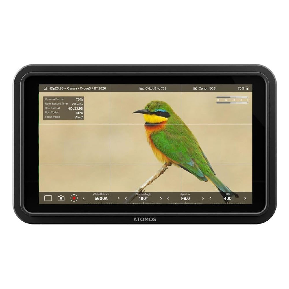 Atomos Shinobi II 5.2" HDMI HDR On-Camera Monitor w/ 1500nits, 4K30, Touch Control, USB-C Power