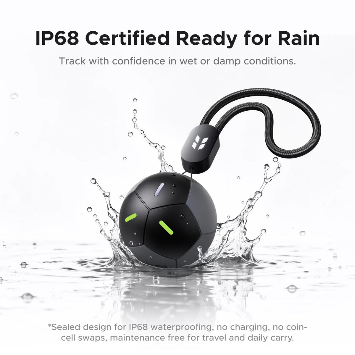 UGREEN FineTrack 2 Smart Finder Works w/ Apple Find My IP68 5–7 Year Battery Football Design | FT309