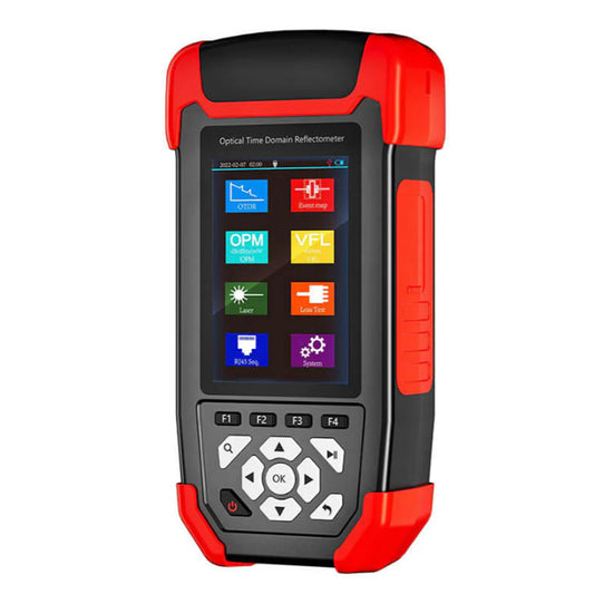 Noyafa NF-981 Fiber Optic Tester Reflectometer Fault Locator with Single Mode OTDR, Max 80km Test Distance, OPM LS VSL Function, 3.5" LCD Color Display, Micro USB Interface, TF Card Slot and 4000mAh Battery