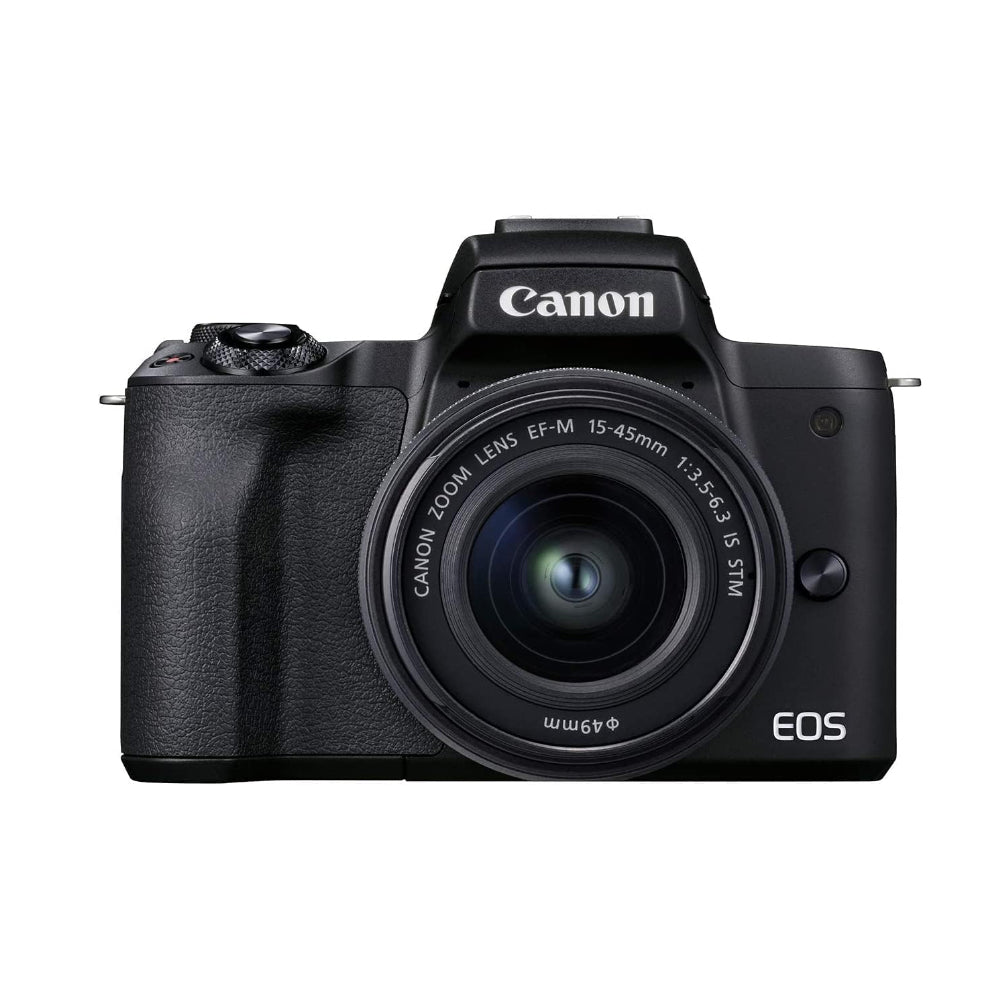 Canon EOS M50 Mark II Mirrorless Digital Camera with EF-M 15-45mm f/3.5-6.3 IS STM Lens Kit, 24.1MP APS-C CMOS Sensor DIGIC X Image Processor, 4K UHD Video, Wi-Fi & Bluetooth, Touch Screen LCD Display, Vlogging & Live Streaming Ready