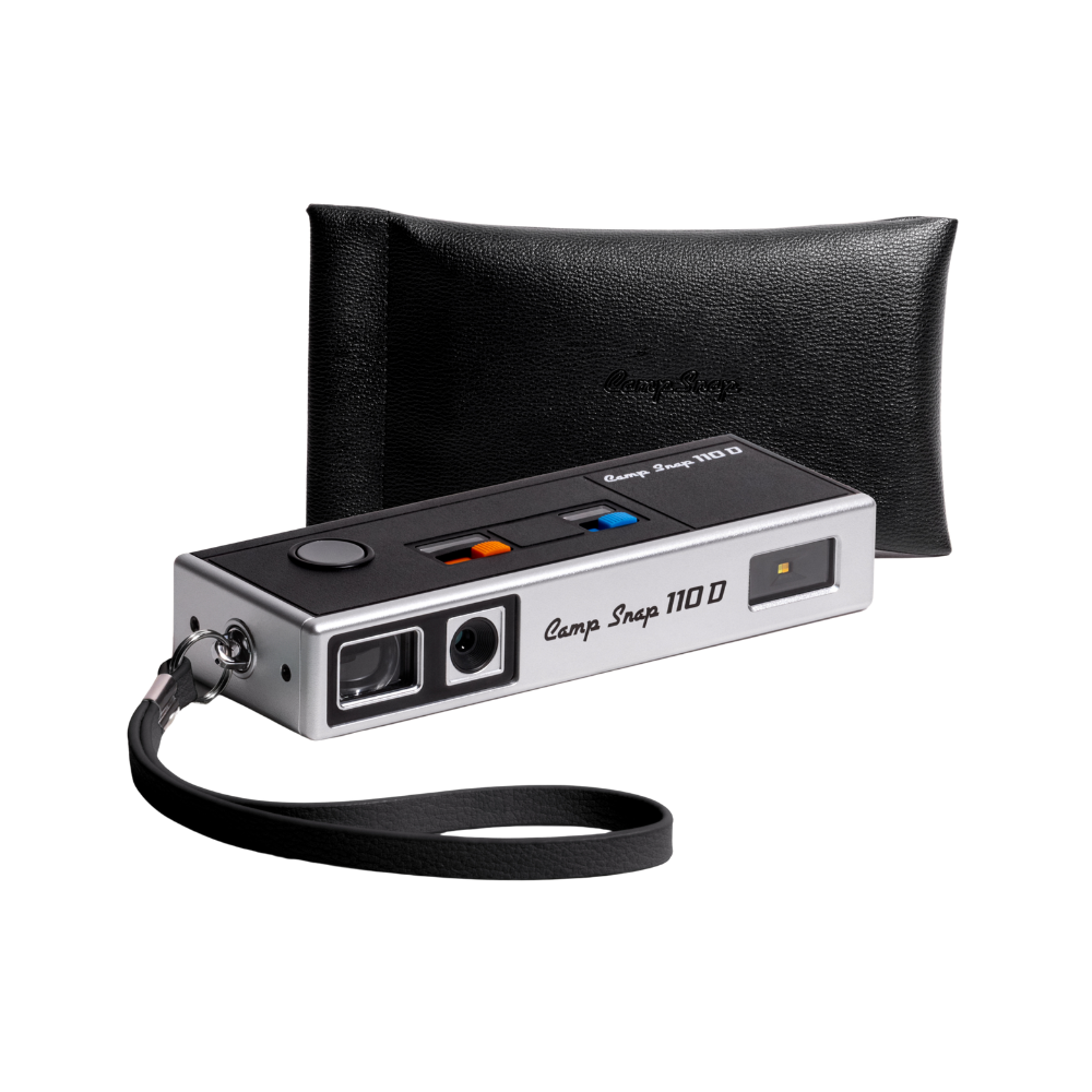 Camp Snap 110D Vintage Style Retro Screen-Free Digital Camera | Black in Black, Dreamsicle