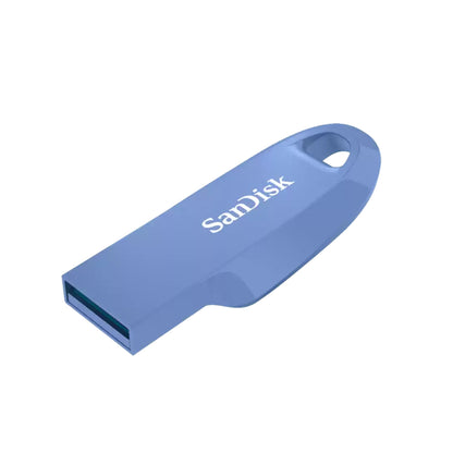 SanDisk Ultra Curve 512GB USB A 3.2 Gen 1 Flash Drive with 100MB/s Transfer Rate and RescuePRO Deluxe Support | Black, Mint Green, Indian Blue