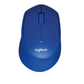 Logitech M331 2.4GHz Silent Plus Wireless Mouse with 1000 DPI USB Nano Receiver for PC, Mac & Laptop (Blue, Black, Red)