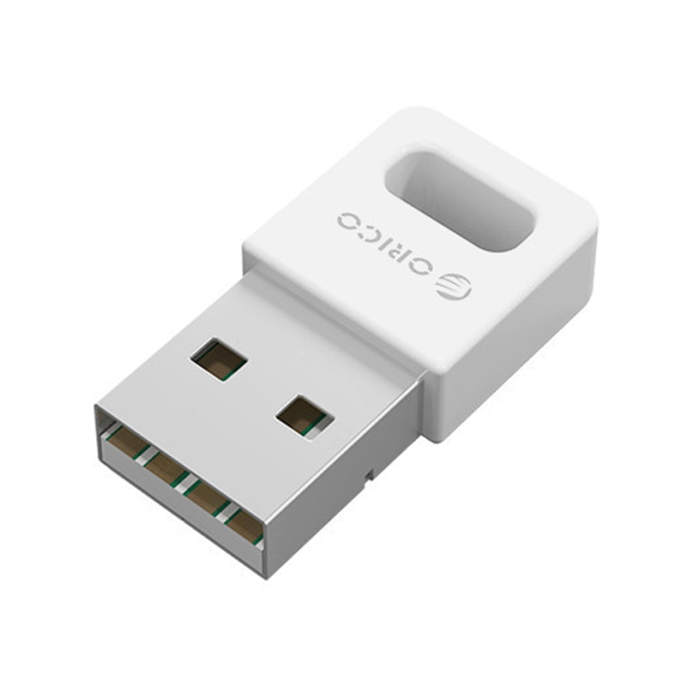 ORICO USB Plug and Play Type-A Dual-mode Bluetooth 4.0 Adapter with 3Mbps Transmission Speed and 20m Transmission range  for Bluetooth Speaker Headphones Wireless Keyboard & Mouse Gamepad and Computers - White