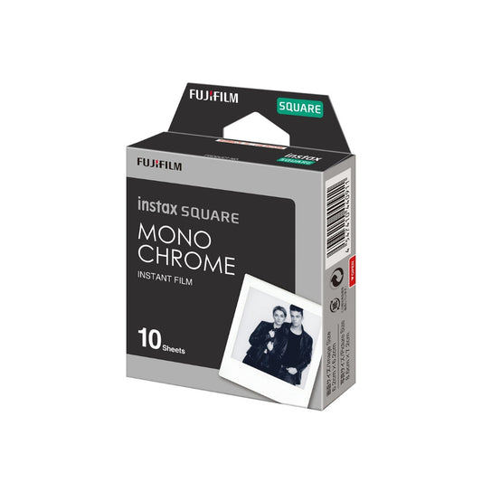 FUJIFILM Instax Square Monochrome Film Pack with 10 Sheets for Instax Square Instant Camera