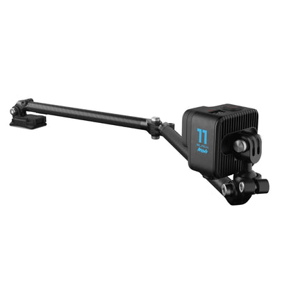GoPro Carbon Fiber Boom + Adhesive Mount with 10" to 21" Extension Arms and 360 Degree Ball Joint for Action Cameras and Vlogging | AEXTM-001