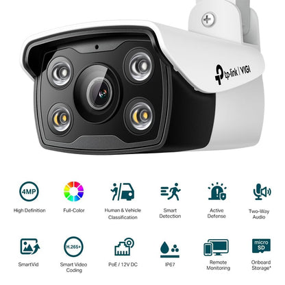 TP-Link VIGI C340 2.8MM / 4MM 3MP Full-Color Bullet Network CCTV Camera