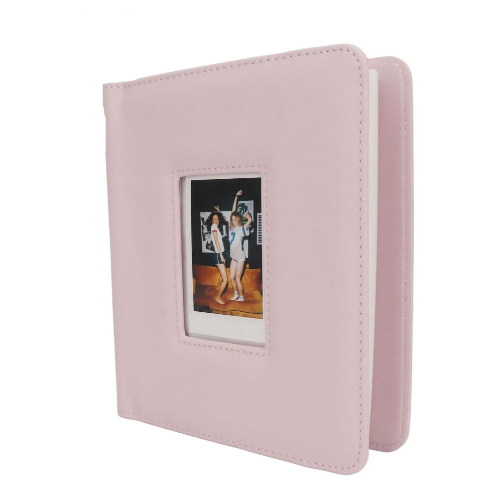 Pikxi 288-Pockets PU Leather Instant Mini Film Photo Album for FUJIFILM Instax mini Cameras - Available in Blossom Pink, Pastel Blue, Lilac Purple, Off-White, Mint Green, Black, and Brown