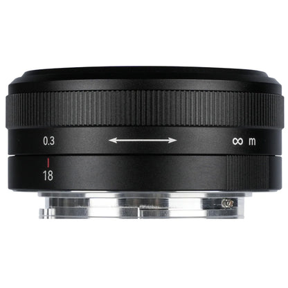 7Artisans 18mm F/5.6 Full Frame Format Panasonic L Mount Wide Angle Prime Pancake UFO Slim Lens MF Manual Focus for Mirrorless Cameras