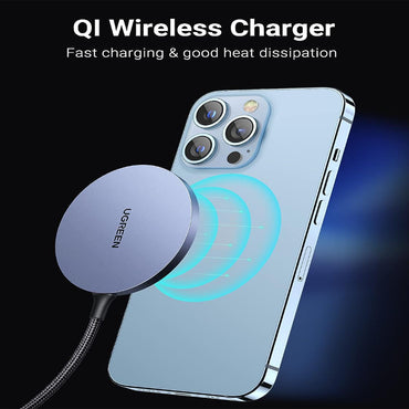 [CLEARANCE] UGREEN 15W USB C Wireless Magnetic MagSafe Charger (1.5 Meters) for iPhone & AirPods - 30233