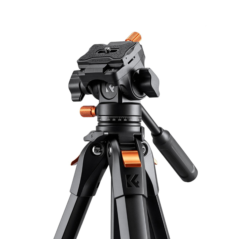 K&F Concept 185cm /160cm Aluminum Travel Tripod with 360 degrees Ball Head / Fluid Head