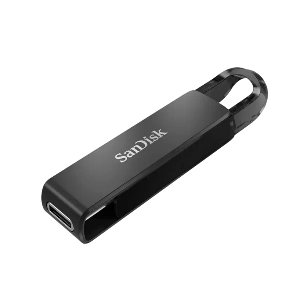 SanDisk Ultra 32GB USB Type-C 3.1 Gen 1 Retractable Flash Drive with 150MB/s Transfer Rate and RescuePRO Deluxe Support