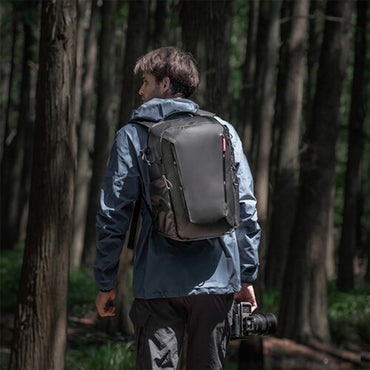 PGYTECH Lite (22L) Anti-Theft Camera Backpack Bag with Hidden Apple AirTag Pocket, Tripod Holder, Battery Storage, Quick-Access Side Pocket, Splash-Proof Exterior, Laptop Compartment, Adjustable Dividers for Sony Fujifilm Canon Nikon Lumix