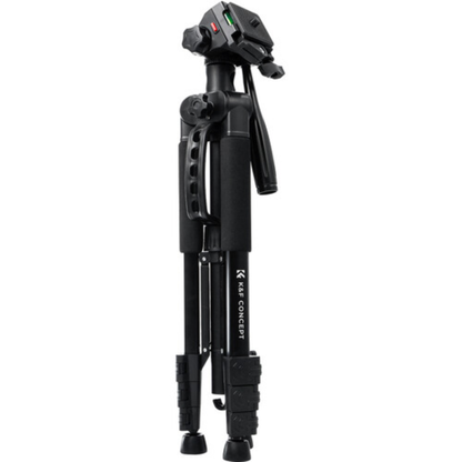 K&F Concept 3-Way Pan/Tilt Head Aluminum Tripod with Tablet/Smartphone Holder & Bluetooth Remote, 360° Ball Head