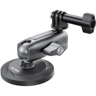 TELESIN Action Camera Magnetic Base Dual Ball Head Articulating Arm Mount for GoPro DJI OSMO Insta360 SJCAM