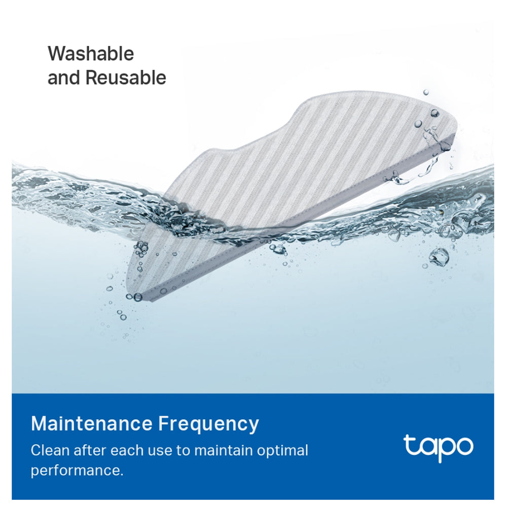 TP-Link TAPO RVA100 / RVA300 Cleaning Accessories for RV30 RV10 & RV30/RV10 Plus SMART Robot Vacuum Cleaner with Main / Side Brush and HEPA Filter Replacement Kit and Washable Mop Cloth