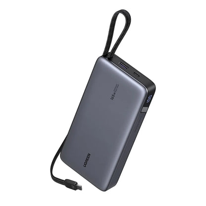 UGREEN Nexode 25000mAh 165W PD Fast Charging Power Bank with Dual Built-In USB-C Cable