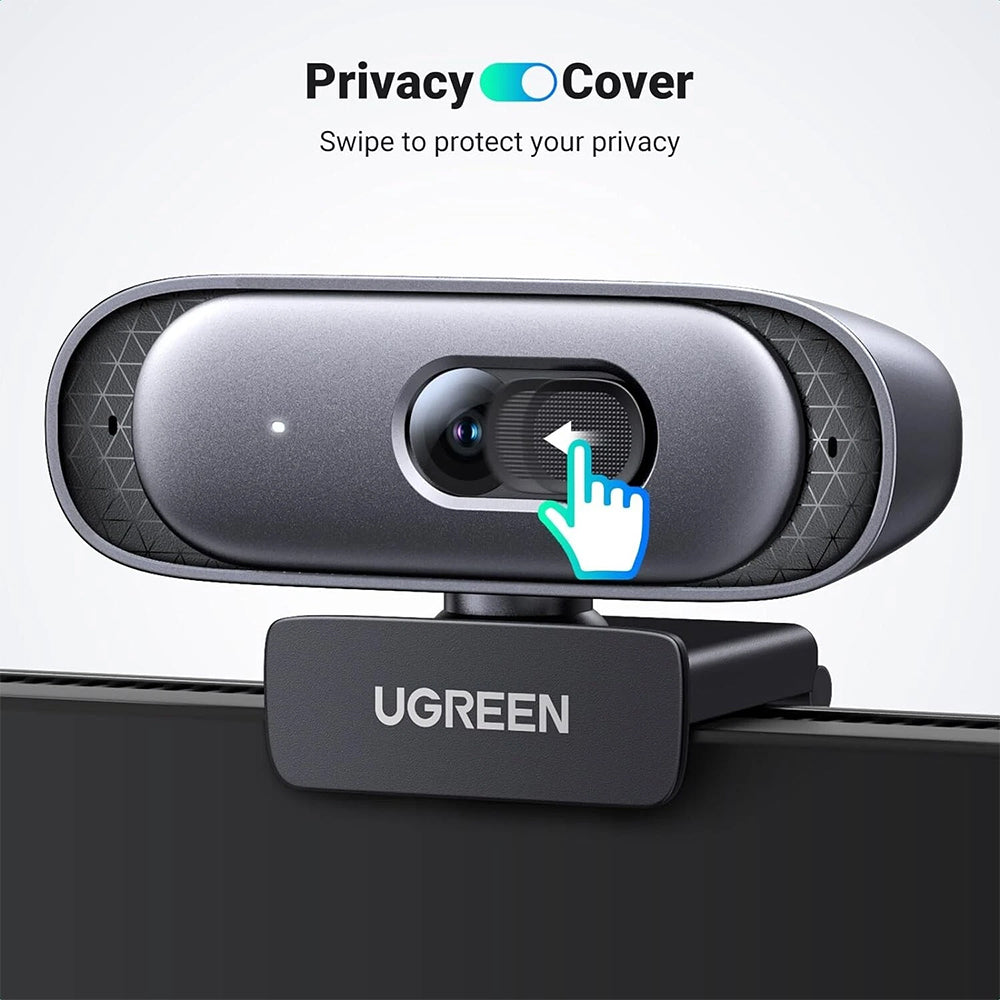 UGREEN 2K 30FPS Full HD USB Webcam Quad HD Web Camera w/ Built-In Microphone