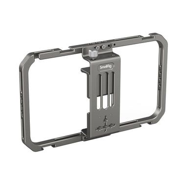 [CLEARANCE] SmallRig Universal Mobile Phone Cage for iPhone & Other Smartphones (57-90mm Wide) with 1/4"-20 Threaded Holes & Cold Shoe Mounts for Handle Grips, Tripods, Microphones, Fill Lights, Accessory Attachments & Vlogging Equipment | 2791B