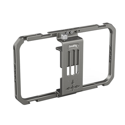 [CLEARANCE] SmallRig Universal Mobile Phone Cage for iPhone & Other Smartphones (57-90mm Wide) with 1/4"-20 Threaded Holes & Cold Shoe Mounts for Handle Grips, Tripods, Microphones, Fill Lights, Accessory Attachments & Vlogging Equipment | 2791B