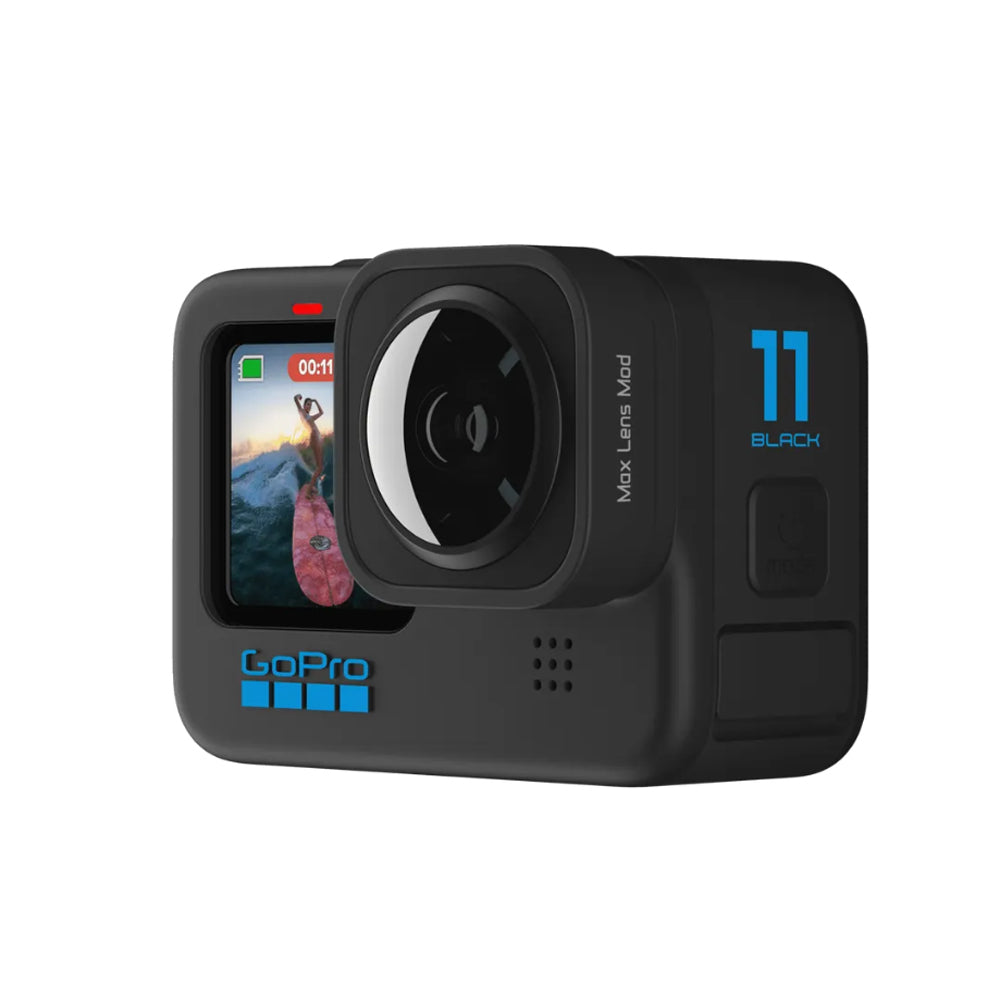 GoPro Max Lens Mod Ultra Wide Angle 155 Degree POV Lens with 2.7K60 Resolution, Max 16ft / 5M Waterproof and HyperSmooth Stabilization for HERO 12 / 11 / 10 / 9 BLACK | ADWAL-001