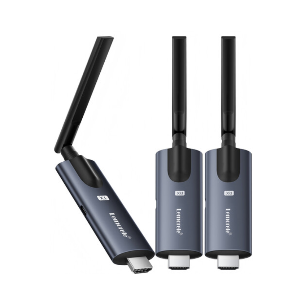 LEMORELE R1000 R1010 R1030 R1040 TX + RX Wireless HDMI Video Transmission System Kit USB-C WIFI 5GHz 1080p @ 60Hz Max 200m Range