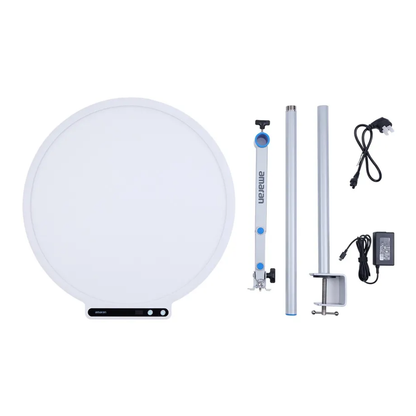 Aputure Amaran Verge Max Kit Flicker-Free 60W LED Panel Light 22" Circular Edge, 2700K-6500K Bi-Color CCT, USB C PD, High CRI 96 TLCI 98, Sidus Link / Bluetooth App Control and Portable Design for Photography, Video and Content Creation