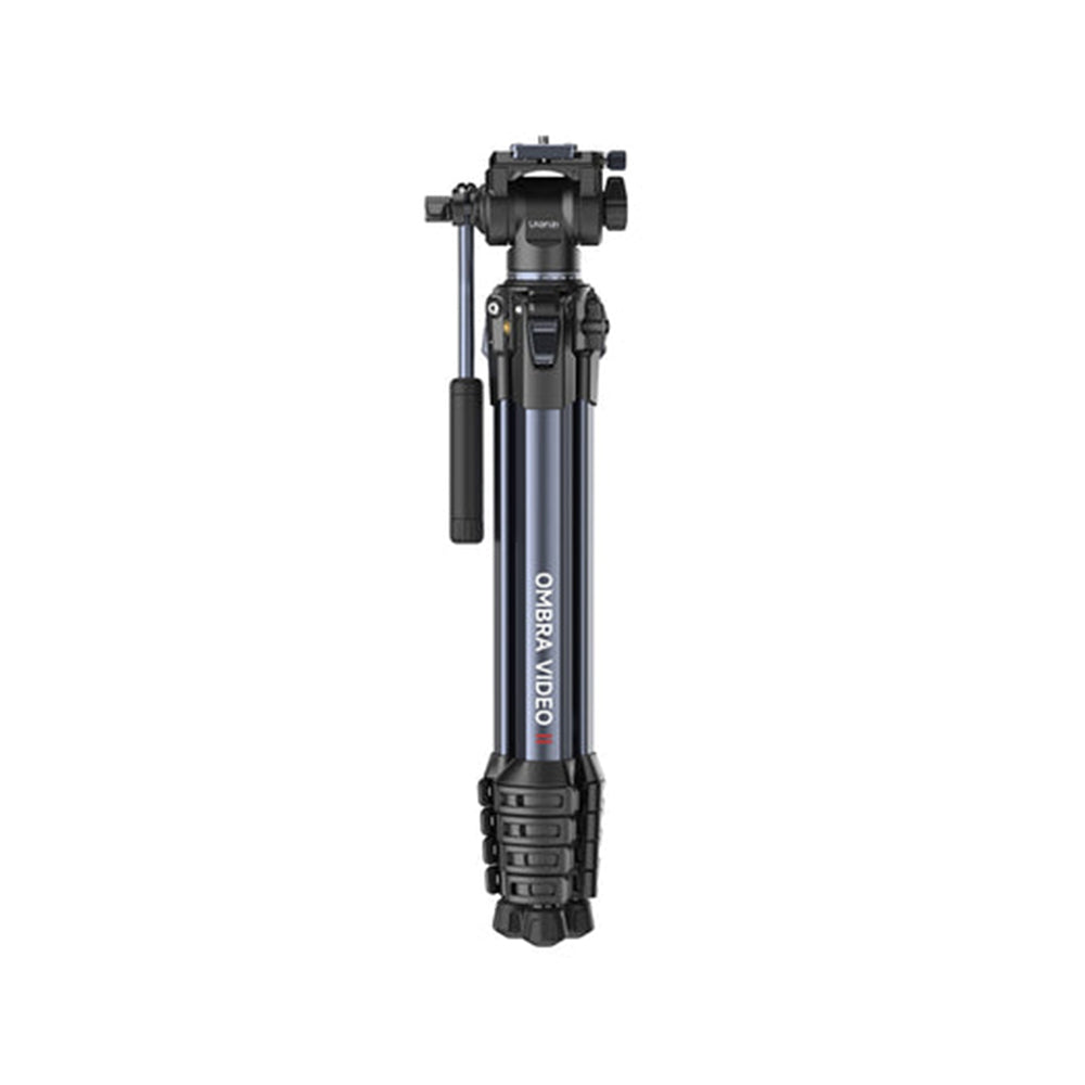 Ulanzi OMBRA II Travel Tripod with 10kg Max Payload, Fluid Pan & Tilt Head, Panoramic Ball Head, 360° Rotation Phone Clamp for DSLR, Mirrorless, Cinema Camera Videography Photography | T154 | T156