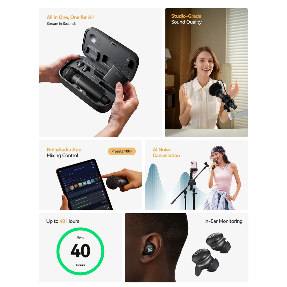 Hollyland MELO P1 Wireless Audio Studio System | Solo / Combo / Ultimate Combo