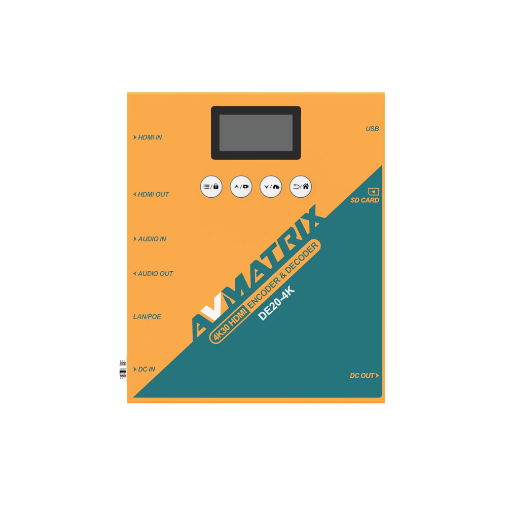 AVMATRIX DE20-4K 4K 60fps HDMI Video Encoder Decoder