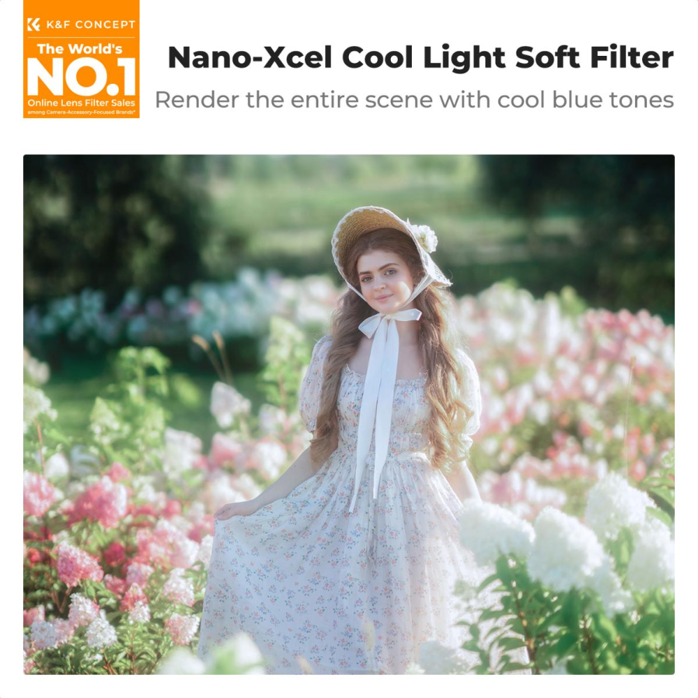K&F Concept Nano-Xcel Series Cool Mist 1/4 Lens Filter | 49mm / 52mm / 55mm / 58mm / 62mm / 67mm / 72mm / 77mm / 82mm