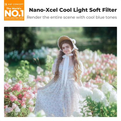 K&F Concept Nano-Xcel Series Cool Mist 1/4 Lens Filter | 49mm / 52mm / 55mm / 58mm / 62mm / 67mm / 72mm / 77mm / 82mm