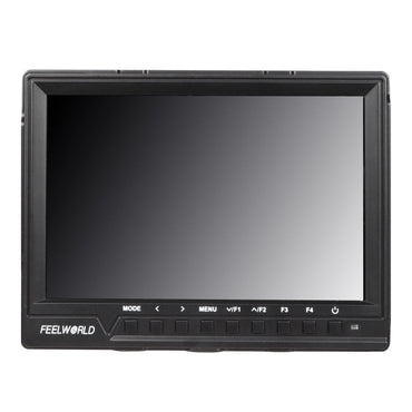 FEELWORLD FW760 7"" IPS On Camera Field LCD Video Monitor with 4K HDMI UHD SD Input / Output, 450Nits Brightness, Video Assist Functions,  L Series Fixed Battery Plate Mount Input Power for Videography