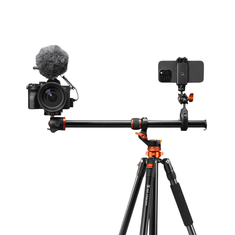 K&F Concept 30cm / 41cm / 81cm Horizontal Tripod Extension Arm w/ 360° Rotation, 180° Tilt, 5kg Load