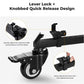 K&F Concept Heavy Duty Aluminum Alloy Universal Tripod Dolly 3 Wheel Base with Buckle Locks, 2 Section Legs, 20Kg Max Load Capacity for Studio Equipment