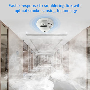 [CLEARANCE] DAYTECH Photoelectric Standalone Smoke Detector Fire Preventive Alarm System for Home, Office, School, Hotel, Hospital, Restaurant Indoor Establishments | SM06TA