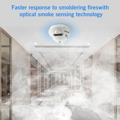DAYTECH Photoelectric Standalone Smoke Detector Fire Preventive Alarm System for Home, Office, School, Hotel, Hospital, Restaurant Indoor Establishments | SM06TA