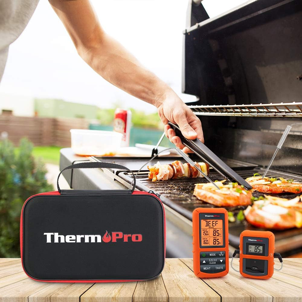 ThermoPro Hard Carrying Case Storage Bag for TP20, TP08S, TP07, TP16, TP16S, TP17 & TP17H Wireless Meat Thermometers & Accessories with Shockproof, Water Resistant, EVA Storage | TP99 | TP98