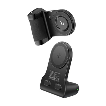 Ulanzi MA45 Magnetic MagSafe Wireless (Right Hand) Power Grip for iP-16 / 15 / 14 / 13 Smartphone with Camera Shutter, 5000mAh Battery, 10W Wireless Charging, 180° Rotating Mode and for Mobile Video Vlog | M021
