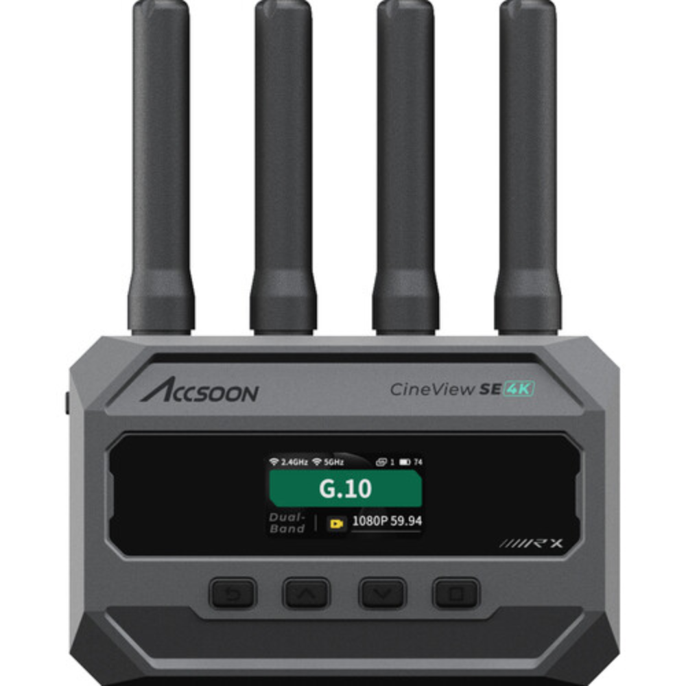 ACCSOON CineView SE 4K Dual Band TX+RX 4K30 Wireless Video Transmitter and Receiver System Kit