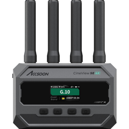 ACCSOON CineView SE 4K Dual Band TX+RX 4K30 Wireless Video Transmitter and Receiver System Kit