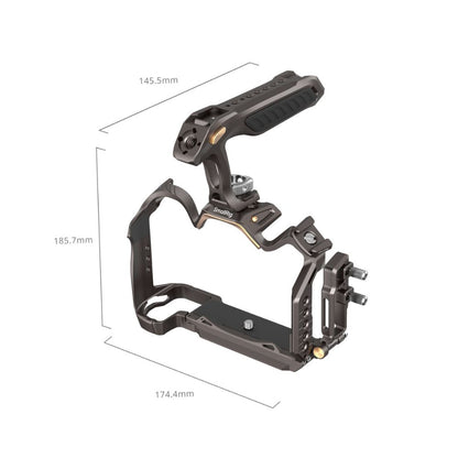 SmallRig Night Eagle Full Camera Cage Kit for Nikon Z6 III with Top Handle, Arca-Type Quick Release Base Plate, TO Rail, Cold Shoe Mount, 1/4"-20, 3/8"-16, M3 & M2.5 Threaded Holes for Attachments and Accessories | 4521 4522