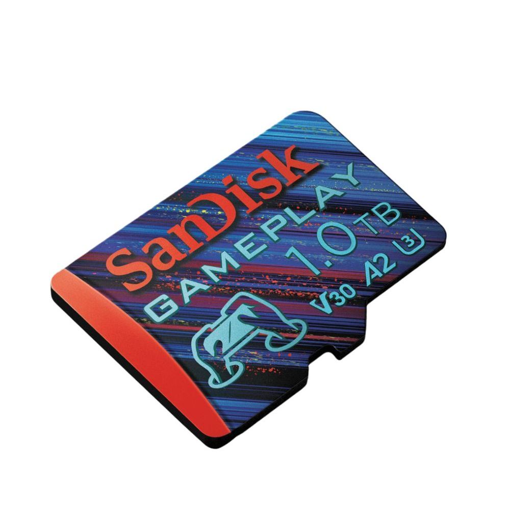 SanDisk GamePlay SDSQXAV 1TB SDXC UHS-I A2 V30 Class 10 Micro SD Memory Card with 190MB/s Read and 130MB/s Write Speed, 4K UHD Recording, AAA / 3D / VR Game Graphics Support