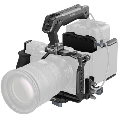 SmallRig Camera Cage & L-Shaped Mount Plate with Wooden Handle for Nikon ZR | 5904 / 5905 / 5906 / 6113