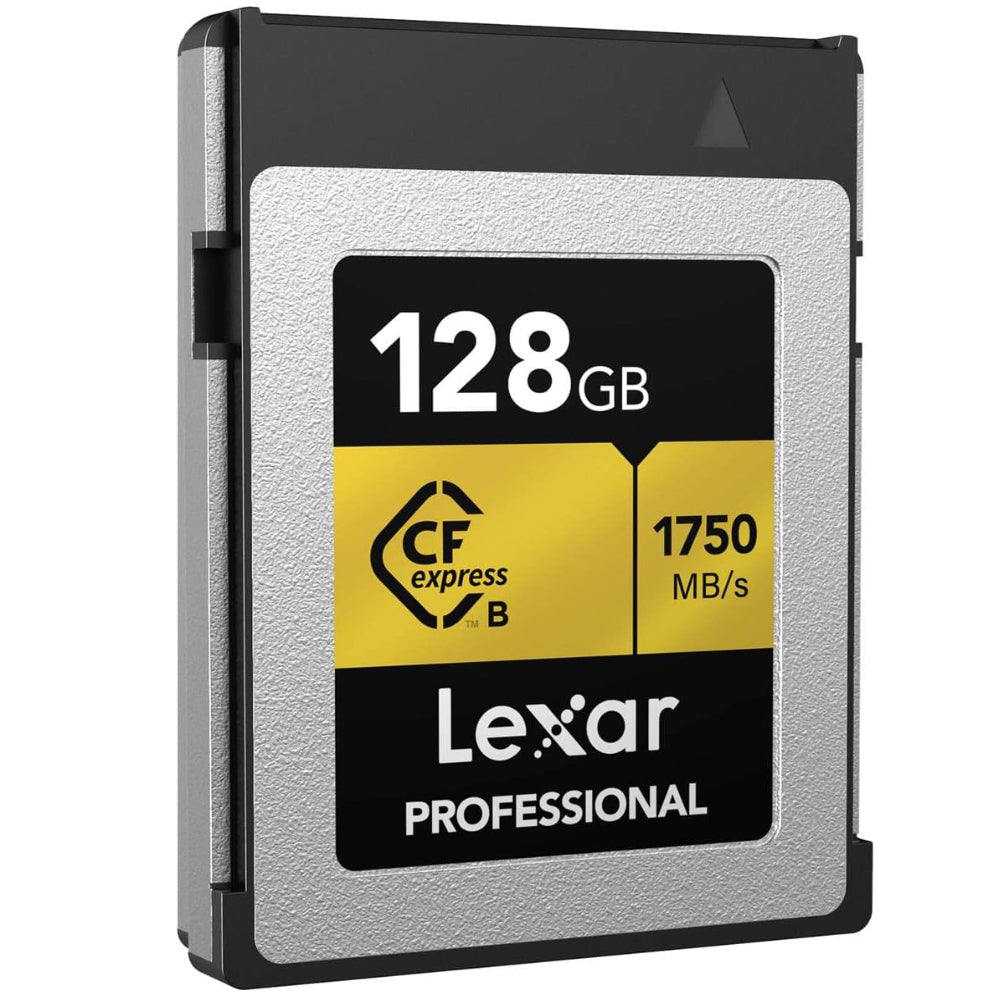 Lexar Professional 256GB 128GB CFexpress Type B Gold CF Express Memory Card Compact Flash PCI-Express 3.0 with 8K RAW HQ Photo Video, Backward Compatible with XQD Cameras, 1750MB/s Read, 1500MB/s Write Speeds